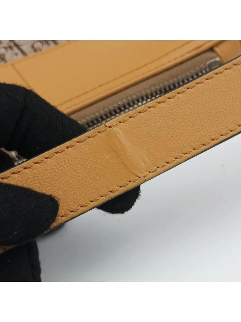Dior Street Chic Camel Canvas Leather LO Handbag